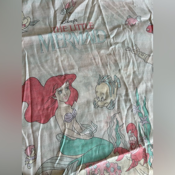 Disney Other - Vintage Disneys The Little Mermaid Fitted Twin Sheet
